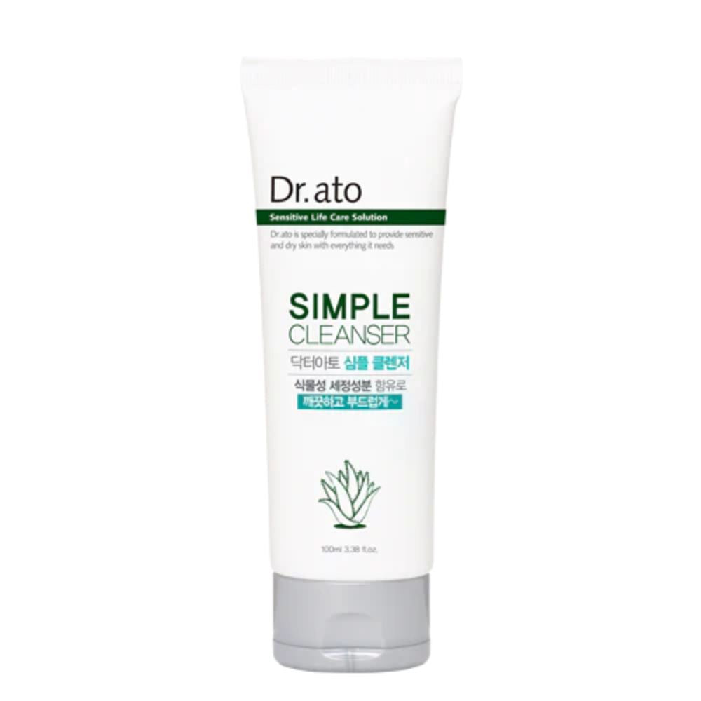 The Dr.ato Simple Cleanser 100ml is a gentle and effective cleanser designed for all skin types, including sensitive skin.