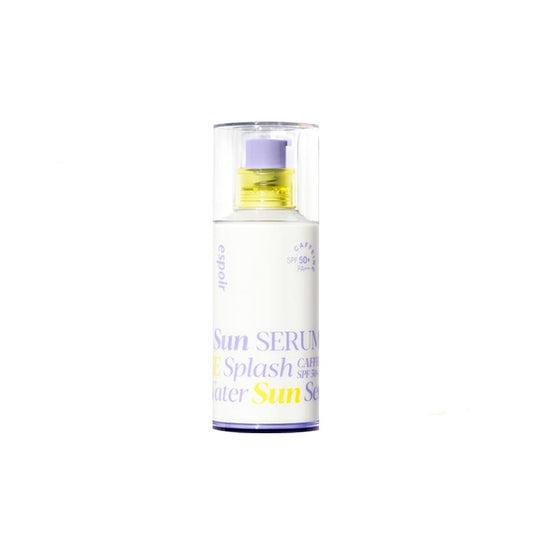 "Image of ESPOIR Water Splash Sun Serum SPF50+ PA+++ 50ml. This lightweight sun serum offers strong UV protection while providing hydration and a refreshing feel to the skin."