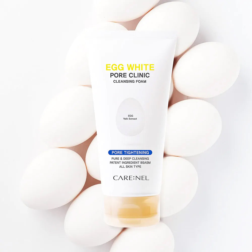 CARE:NEL Egg White Pore Clinic Cleansing Foam 150ml - KLO