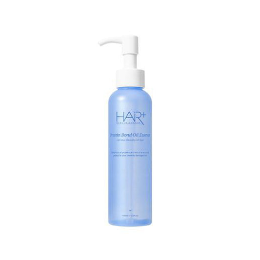 HAIR+ Protein Bond Oil Essence 150ml is a nourishing hair treatment designed to strengthen and protect hair.