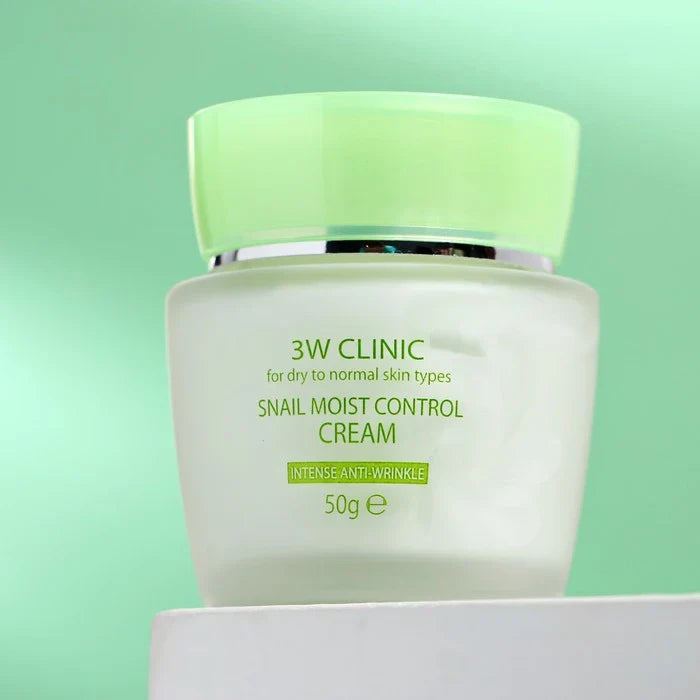 (Matt) 3W CLINIC Snail Moist Control Cream 50g - KLO