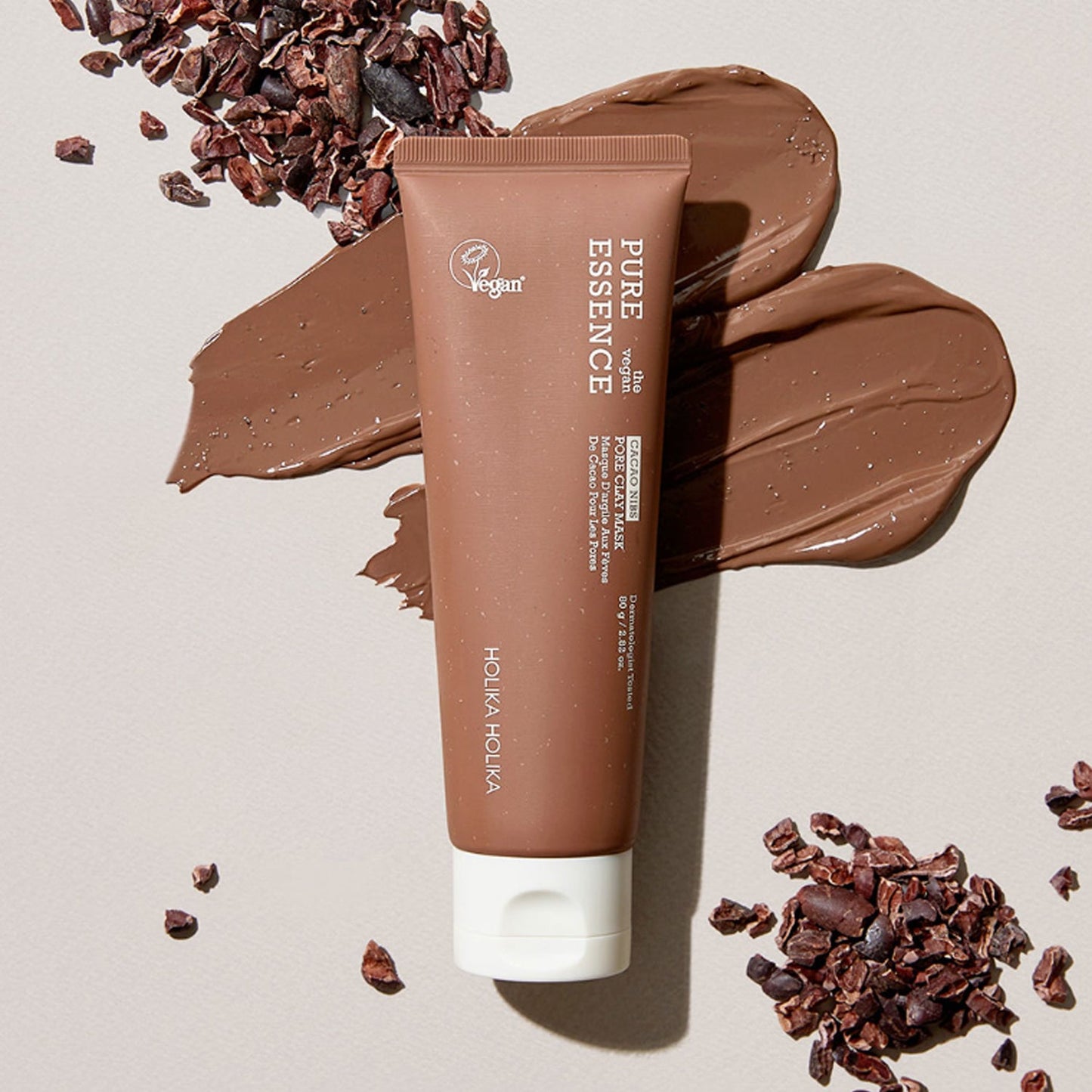 Holika Holika Pure Essence The Vegan Cacao Nibs Pore Clay Mask 80g
