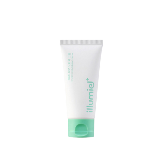 A 50ml jar of ILLUMIEL Mulmeok Subun Dojagi Cream, designed to hydrate and nourish the skin.