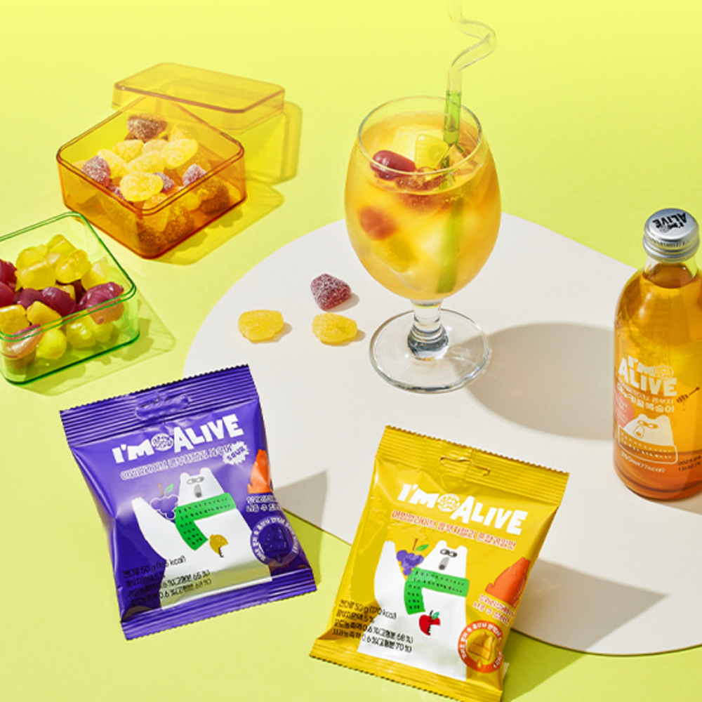 IMALIVE Kombucha Jelly 50g x 10 bags (2 Flavor)