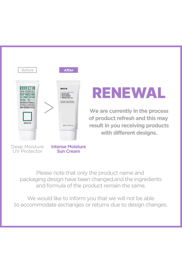 (Matthew) ROVECTIN Intense Moisture Sun Cream SPF 50+ PA++++ 50ml - KLO