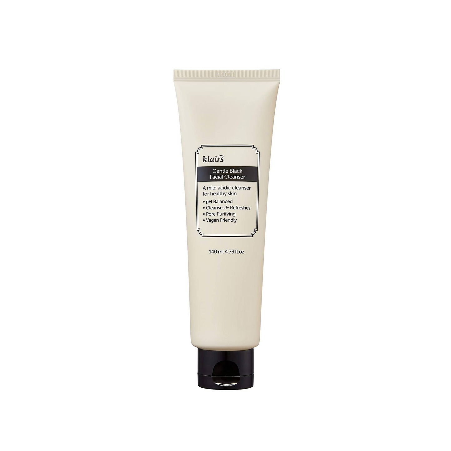 The Klairs Gentle Black Facial Cleanser is a mild and effective facial cleanser designed to cleanse the skin without stripping it of its natural oils.