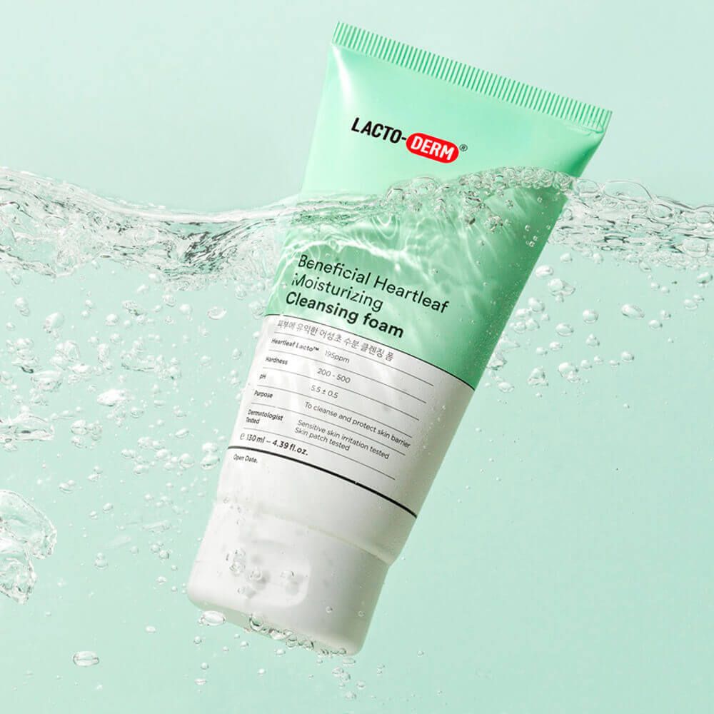 (Mhark) Lactoderm Beneficial Heartleaf Cleansing Foam 50ml - KLO