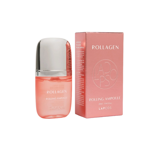 A 20ml bottle of LAPCOS Collagen Rolling Ampoule.