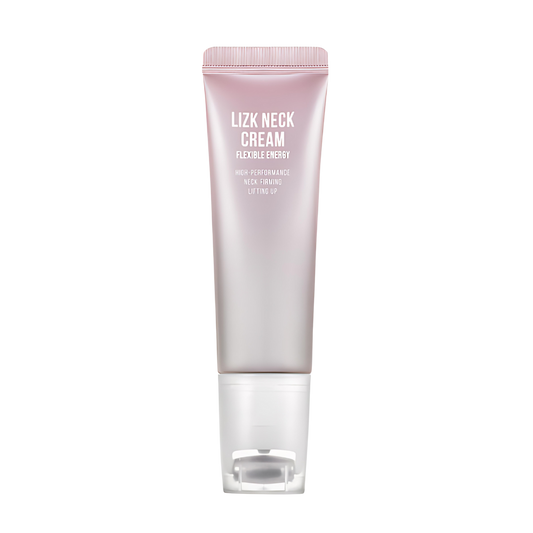 LIZ K Neck Cream Flexible Energy 50g: A rejuvenating cream designed to enhance skin elasticity and firmness in the neck area.