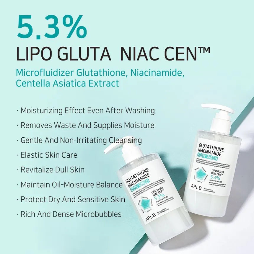 (Mhark) APLB Glutathione Niacinamide Body Wash 300ml - KLO