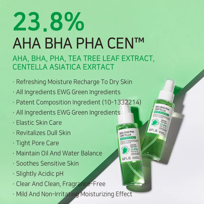 (Mhark) APLB AHA BHA PHA Centella Mist Essence 105ml - KLO