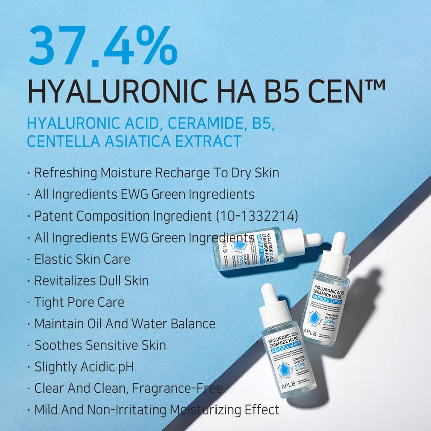 (Mhark) APLB Hyaluronic Acid Ceramide HA B5 Ampoule Serum 40ml - KLO
