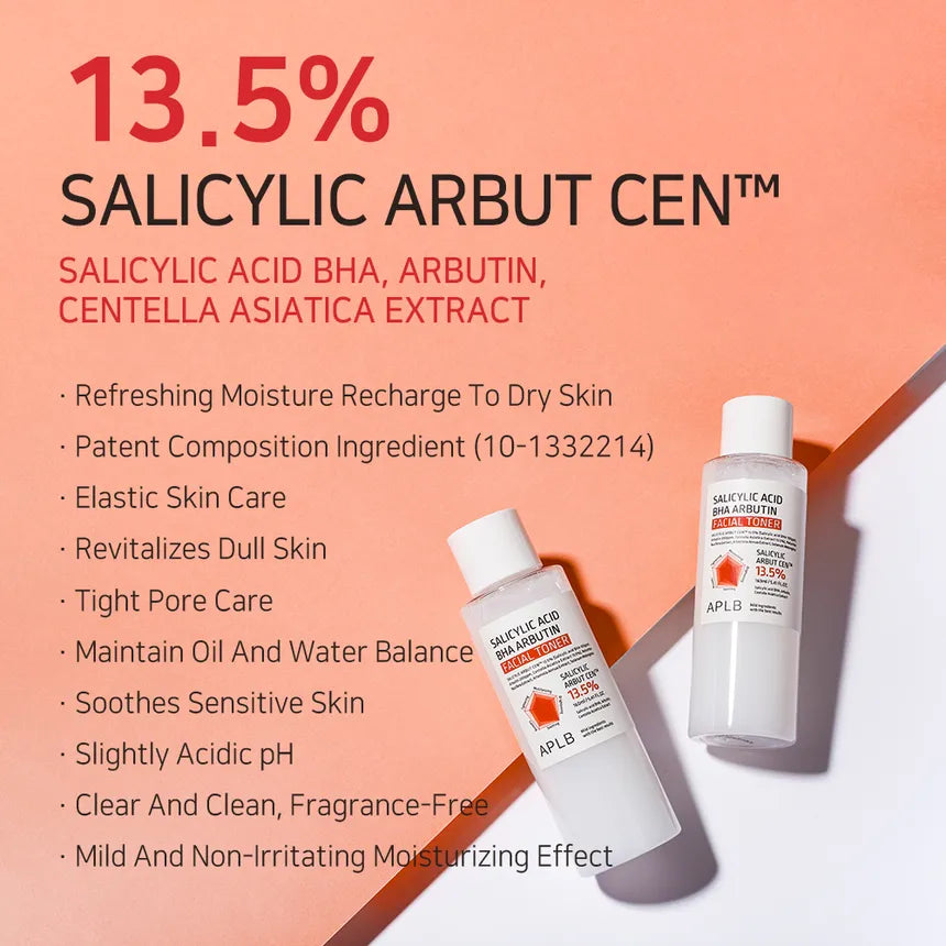 (Mhark) APLB Salicylic Acid BHA Arbutin Facial Toner 160ml - KLO