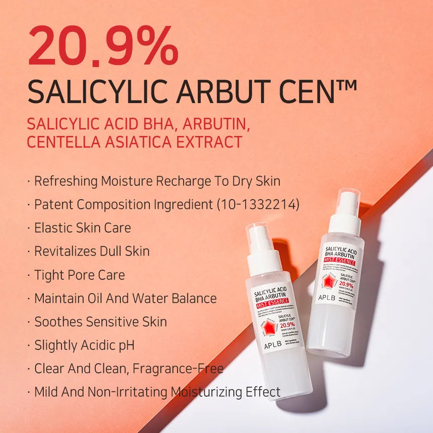 (Mhark) APLB Salicylic Acid BHA Arbutin Mist Essence 105ml - KLO