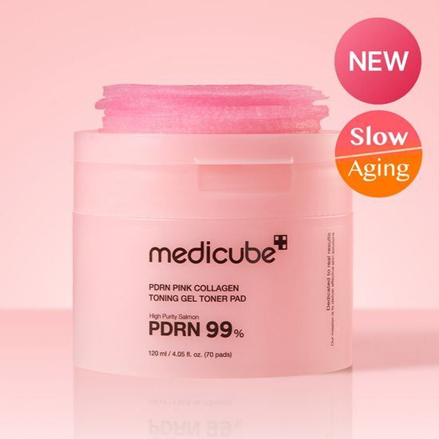 MEDICUBE PDRN Pink Collagen Toning Gel Toner Pad 70 Sheets
