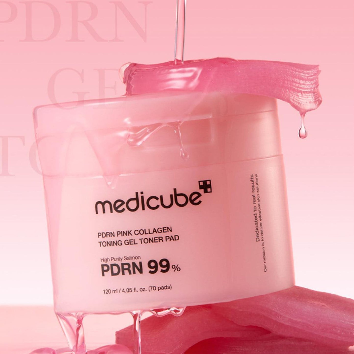 MEDICUBE PDRN Pink Collagen Toning Gel Toner Pad 70 Sheets