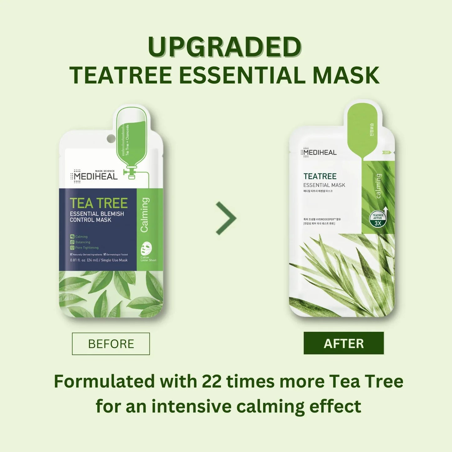 MEDIHEAL Teatree Essential Mask 24ml 10ea