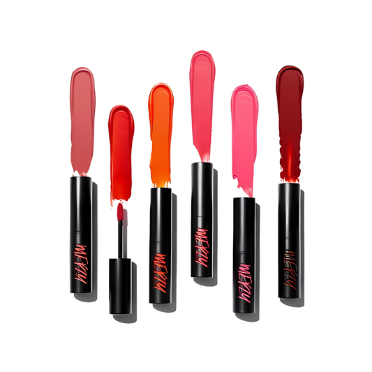 MERZY The First Velvet Tint 4.5g in a sleek black tube with gold accents, perfect for a luxurious makeup look.