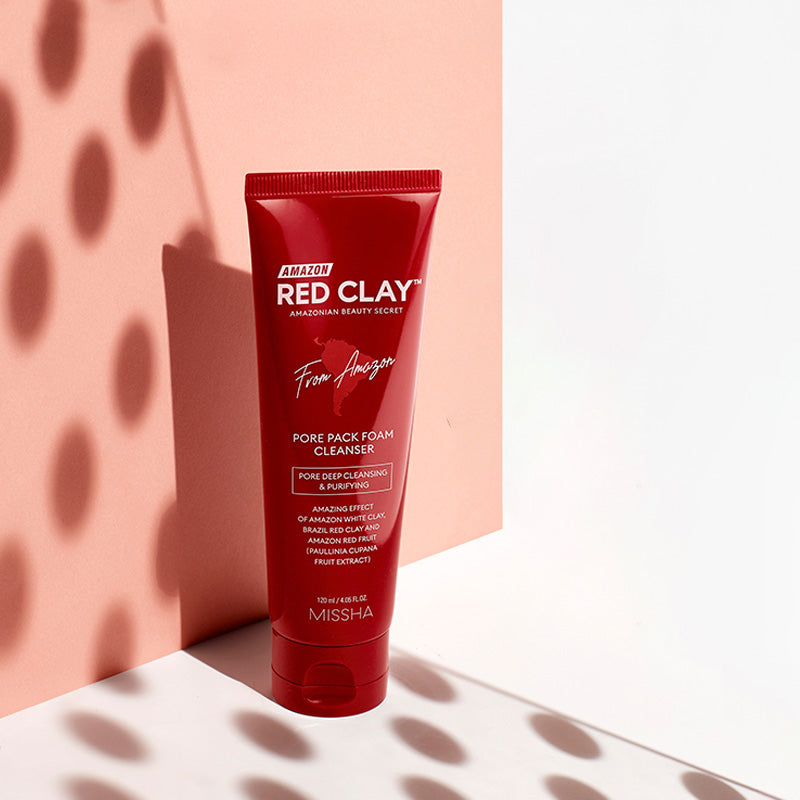MISSHA Amazon Red Clay Pore Pack Foam Cleanser 120ml