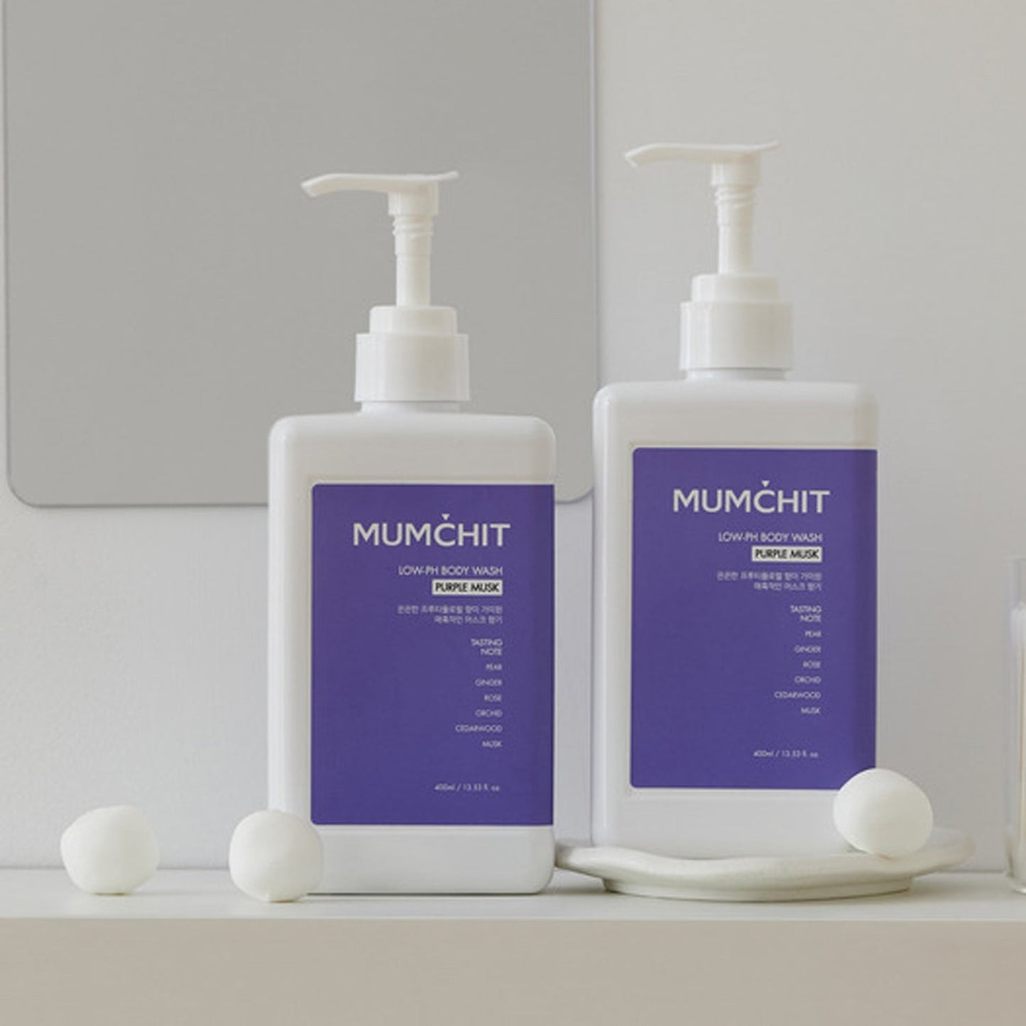 MUMCHIT Low-PH Body Wash 400ml 4 Types