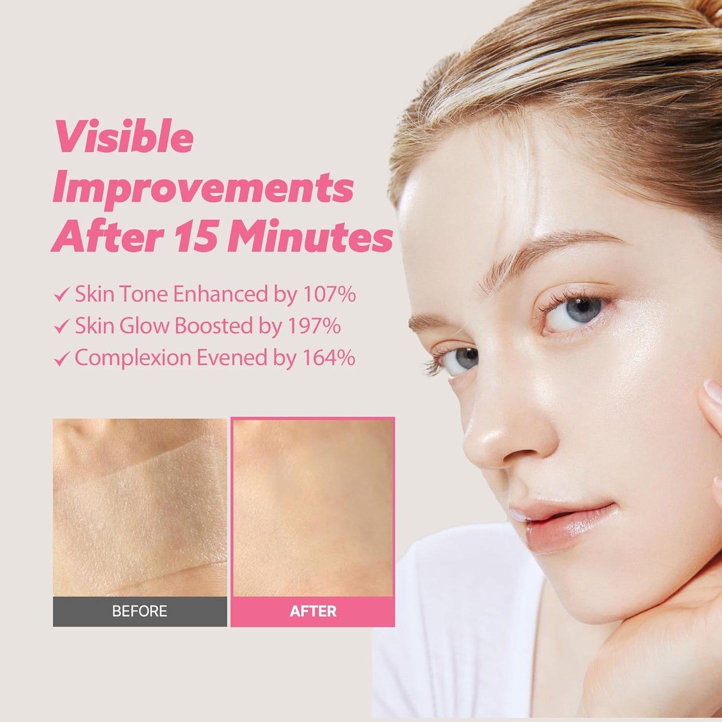 Milk Touch Plum Pink Glutathione Gentle Daily Brightening Mask 330g x 30 Sheets