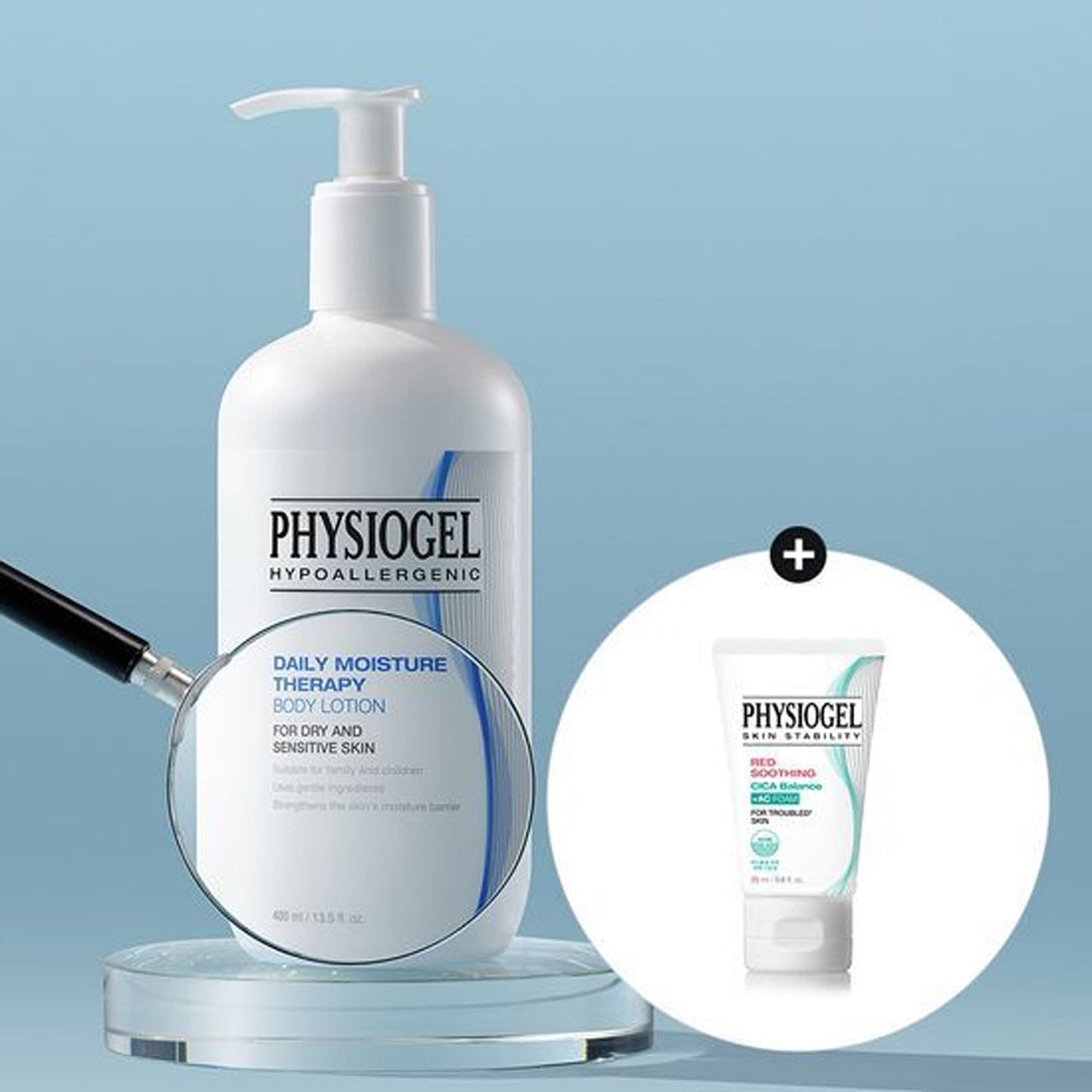 PHYSIOGEL DMT Body Lotion (400ml) + Cica Foam Cleanser (20ml) Limited Edition Set