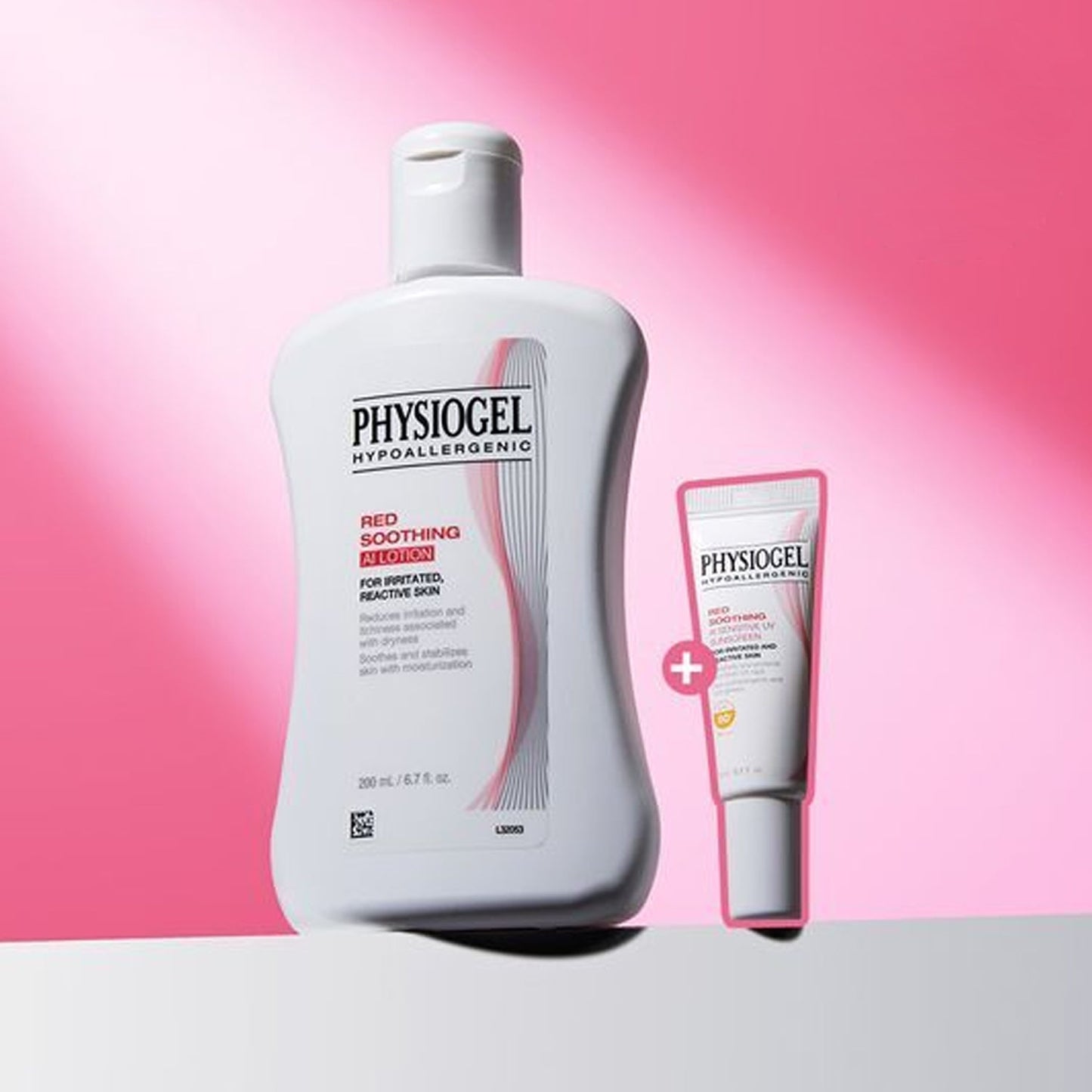 PHYSIOGEL Red Soothing AI Lotion (200ml) + Sunscreen (10ml) Limited Edition Set