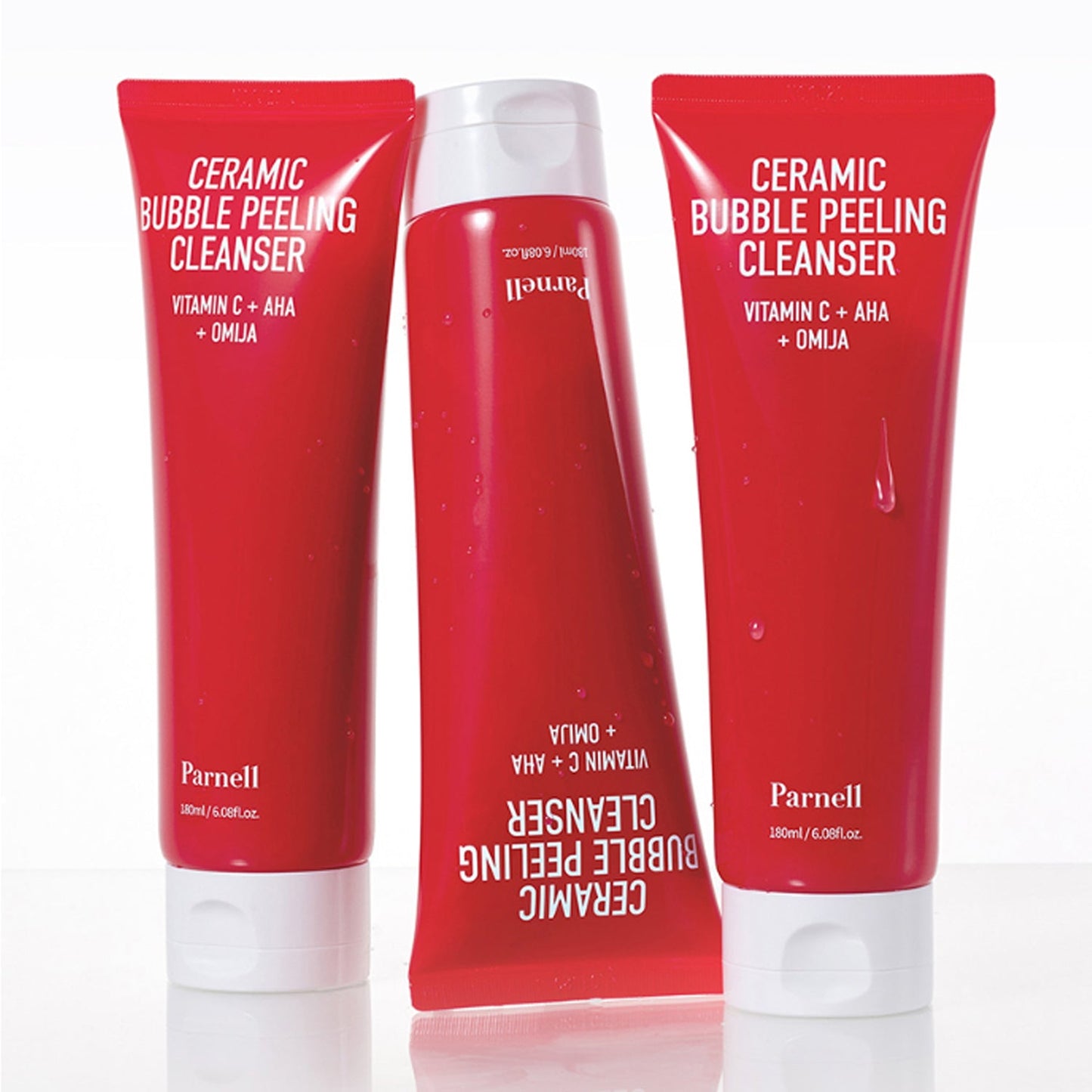 Parnell Vitamin C AHA Omija Ceramic Bubble Peeling Cleanser 180ml