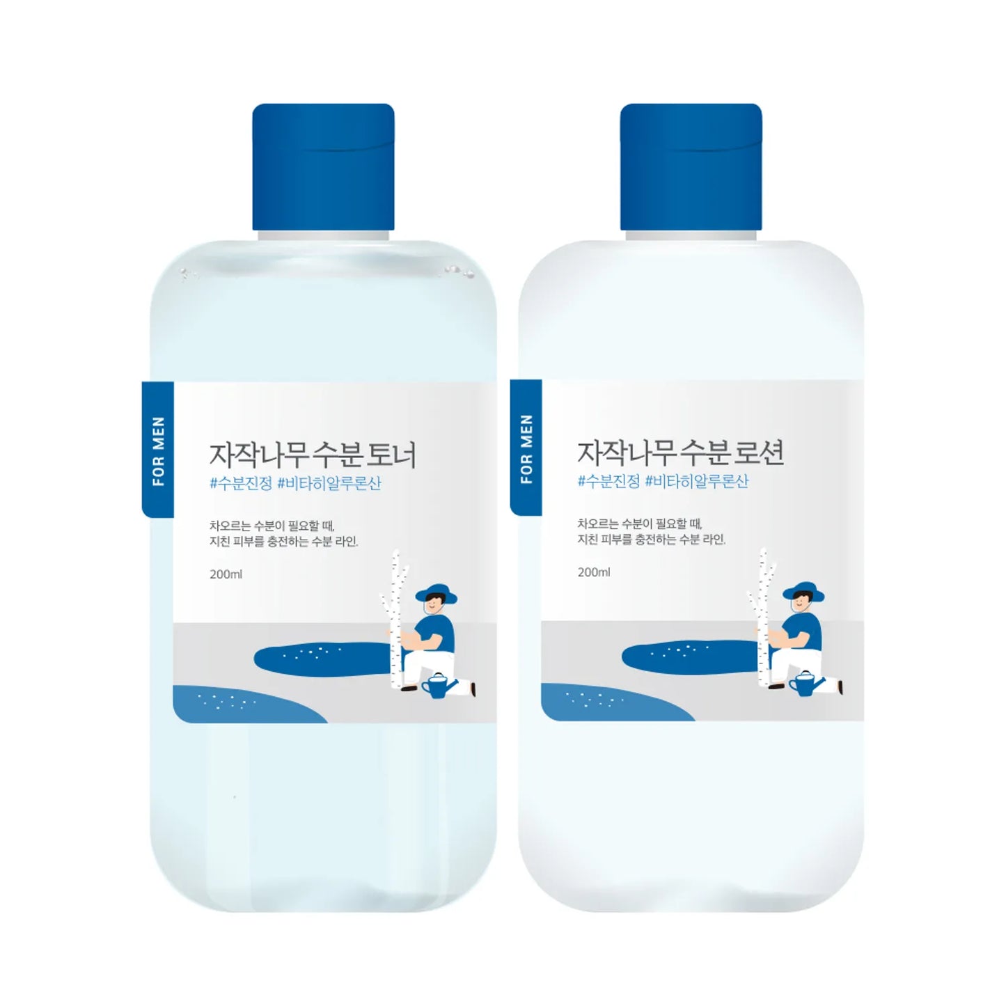 ROUND LAB For Men Birch Juice Toner/Lotion Limited Set (+Clay Pack 50ml)