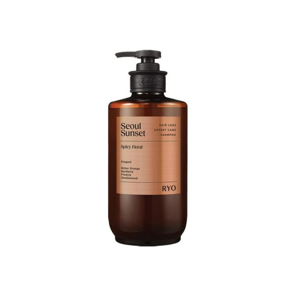 "Image of RYO Hair Loss Expert Care Perfume Shampoo in Jeju Breeze Woody Musk scent