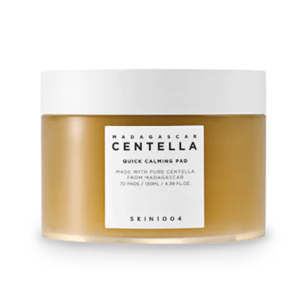 The SKIN1004 Madagascar Centella Quick Calming Pad is a skincare product designed to provide soothing and calming benefits for the skin, particularly for those with sensitive or irritated skin.