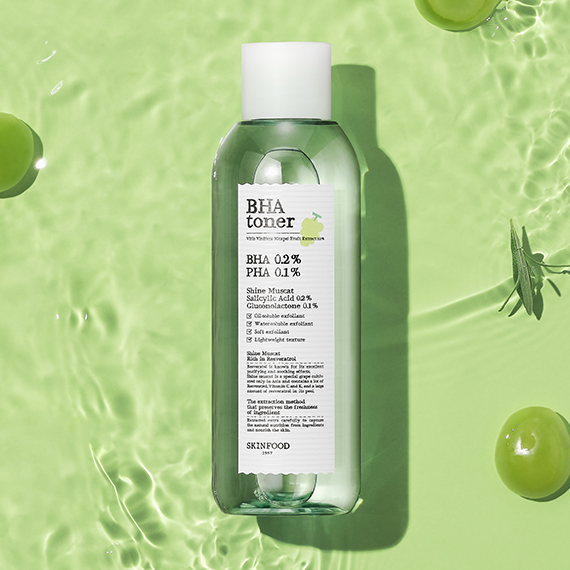 SKINFOOD Shine Muscat BHA 0.2% Toner 200ml