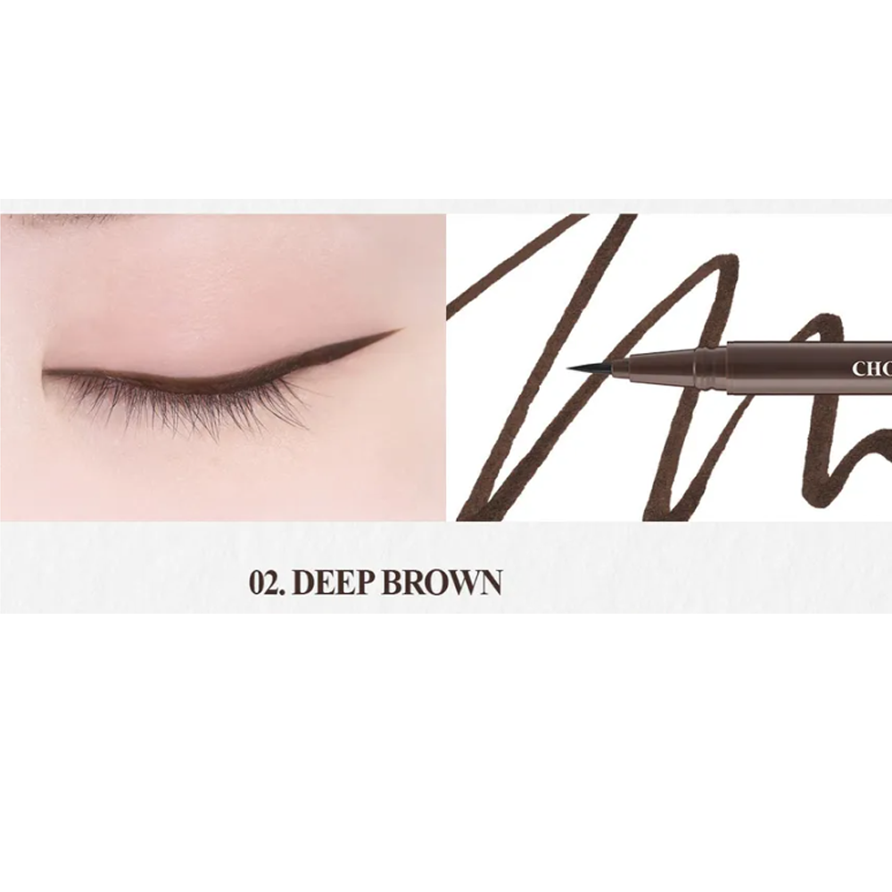 SKINFOOD Choco Shade Brush Eyeliner - DEEP BROWN