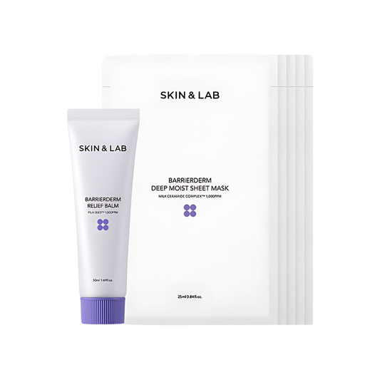SKIN&LAB Barrierderm Relief Balm 50ml + Deep Moist Sheet Mask 5ea Set
