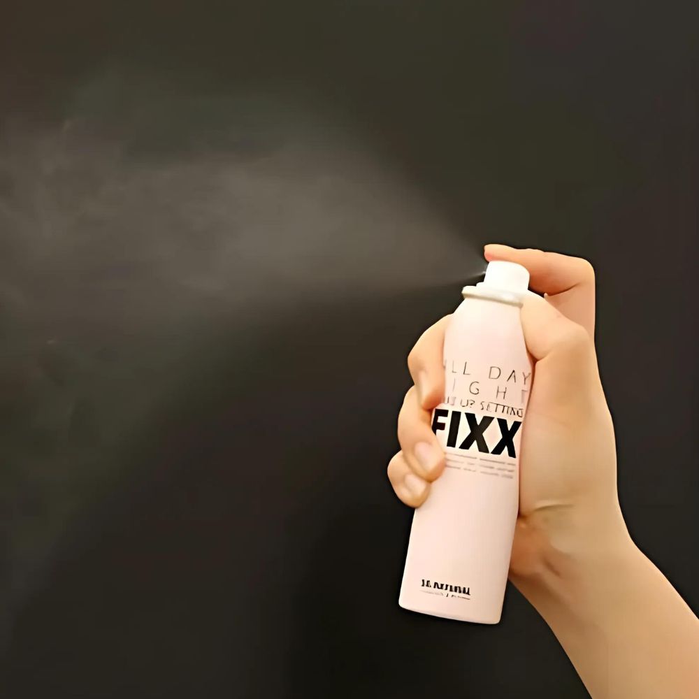 This 120ml setting spray is designed to keep your makeup in place all day, providing a lightweight and invisible shield that resists smudging, fading, or melting.