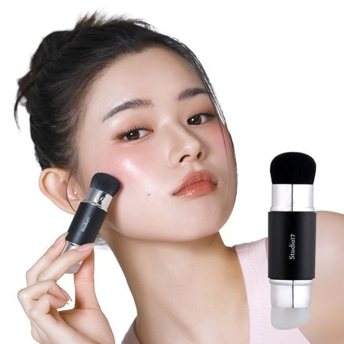 STUDIO17 Dual Silicone Blush Brush