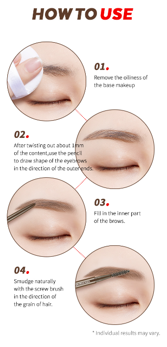 A'PIEU Born To Be Madproof Skinny Brow Pencil 0.08g - 4 Colors - KLO
