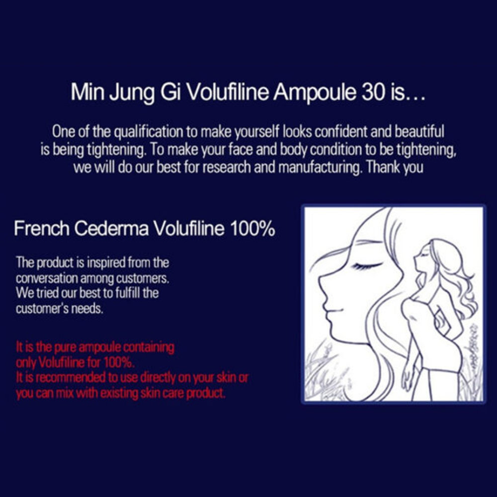 Sidmool Min Jung Gi Volufiline Ampoule 11ml (Volufiline 100%) - Boosts the appearance of skin volume, providing a fuller and more youthful look.