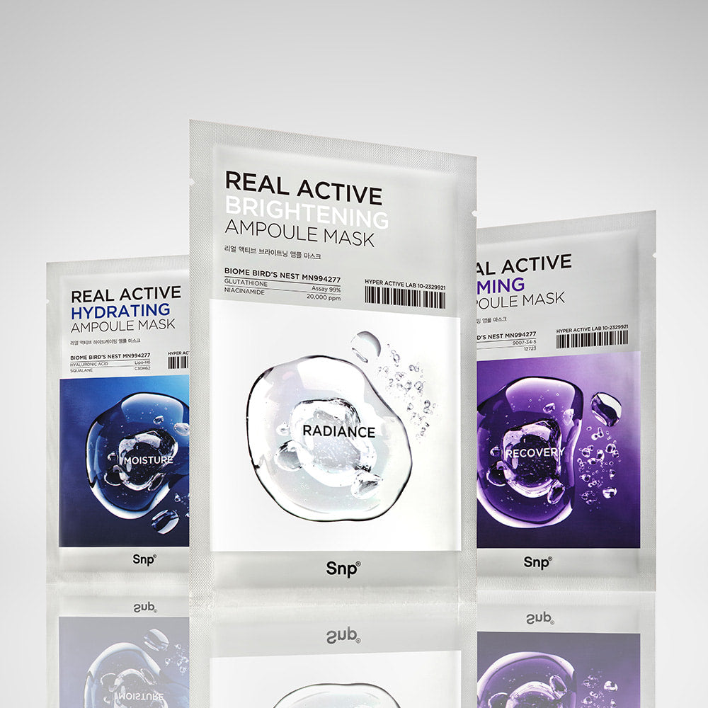 Snp Real Active Brightening Ampoule Mask Sheet 10ea