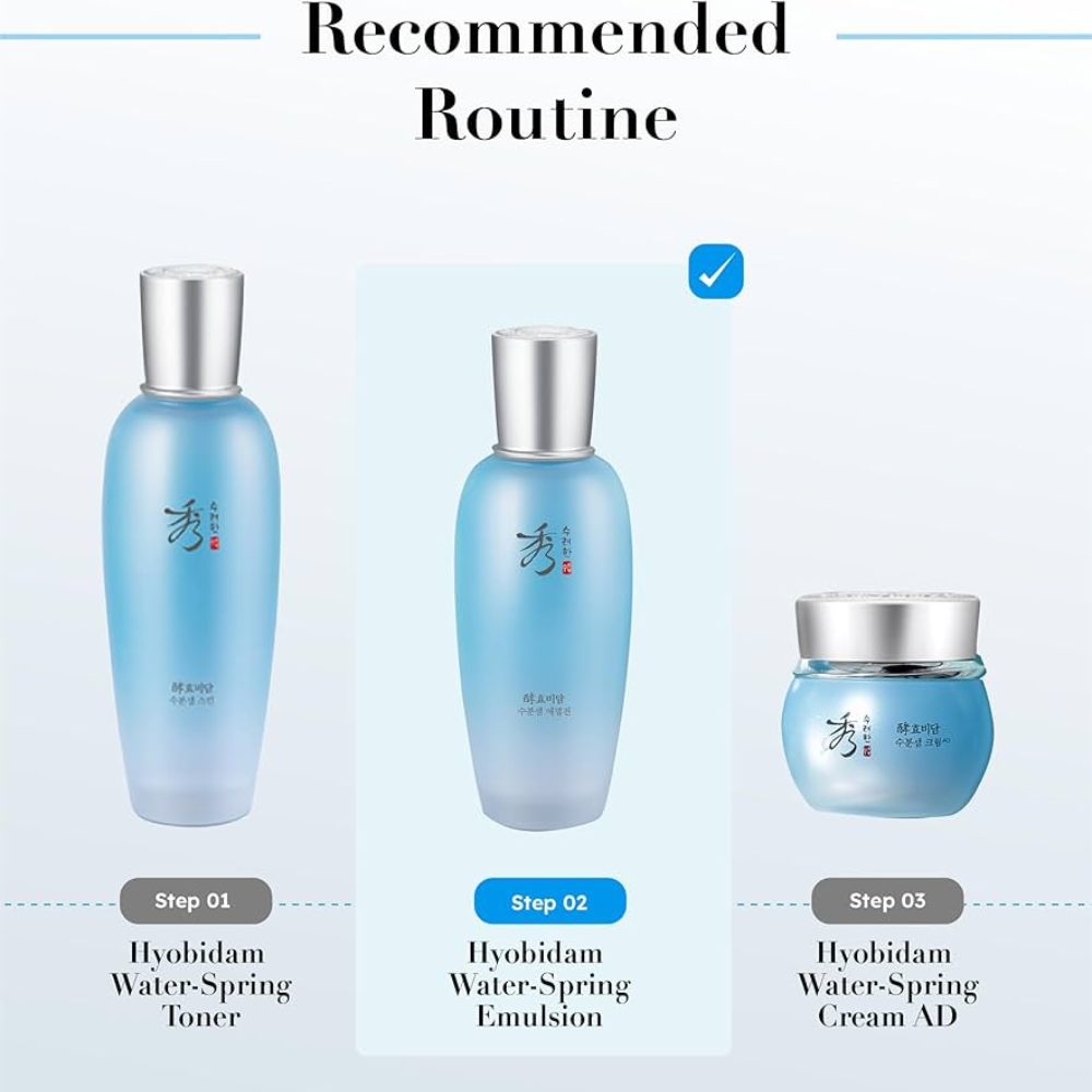 Sooryehan Hyobidam Water Spring Special Set (Skin 160ml+Emulsion 130ml+Toner 20ml+Emulsion 20ml+Cream 25ml)