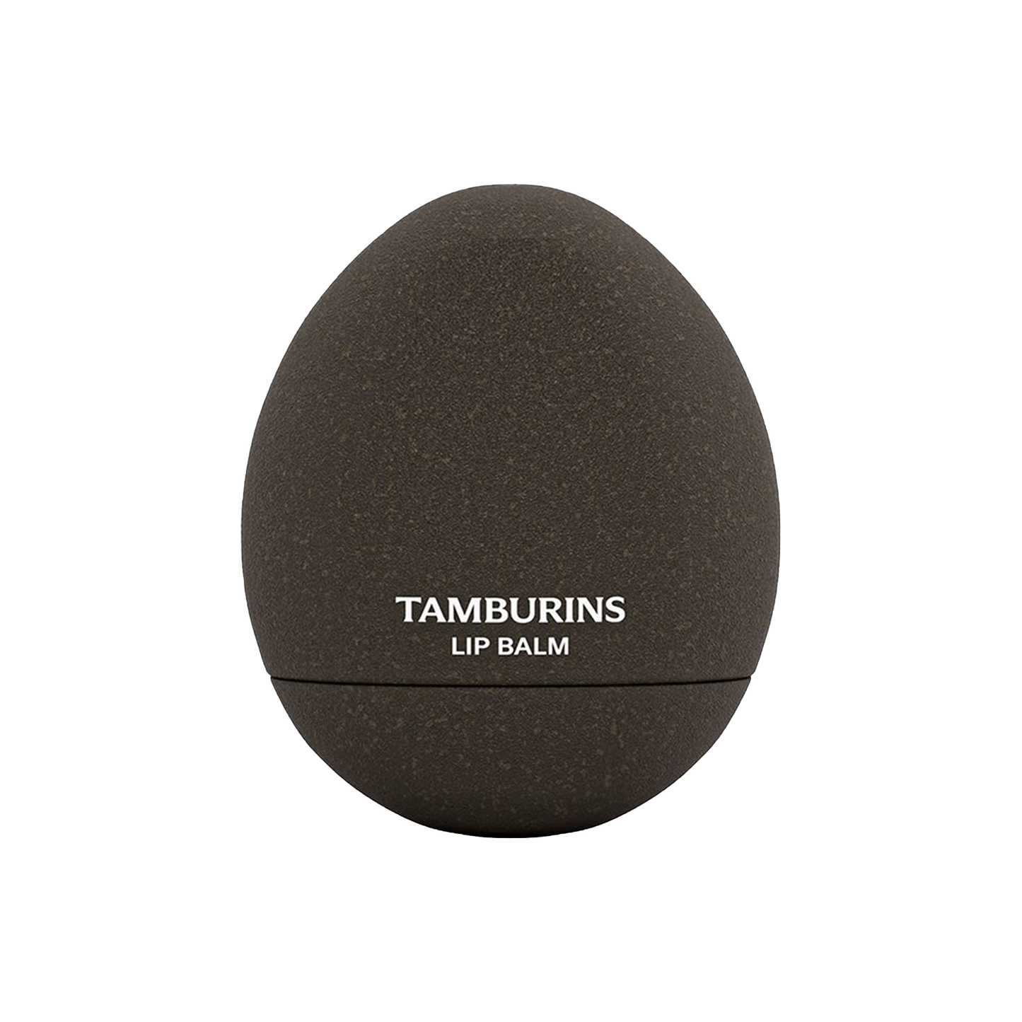 TAMBURINS Egg Lip Balm in a brown container - nourishing lip care product for smooth and hydrated lips.