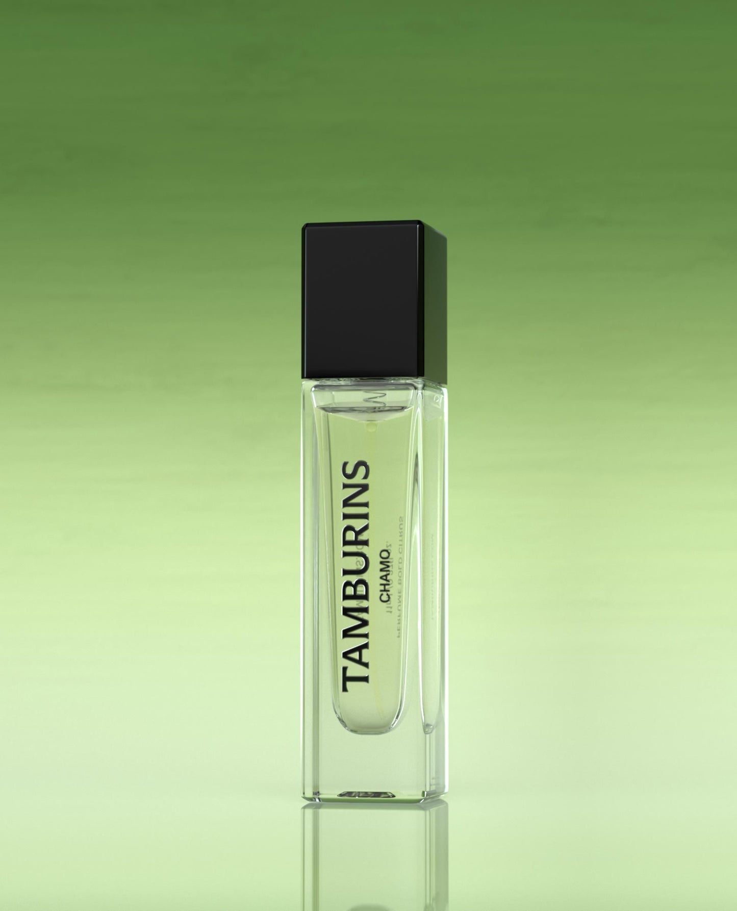 TAMBURINS Perfume bottle with #Chamo 11ml label.