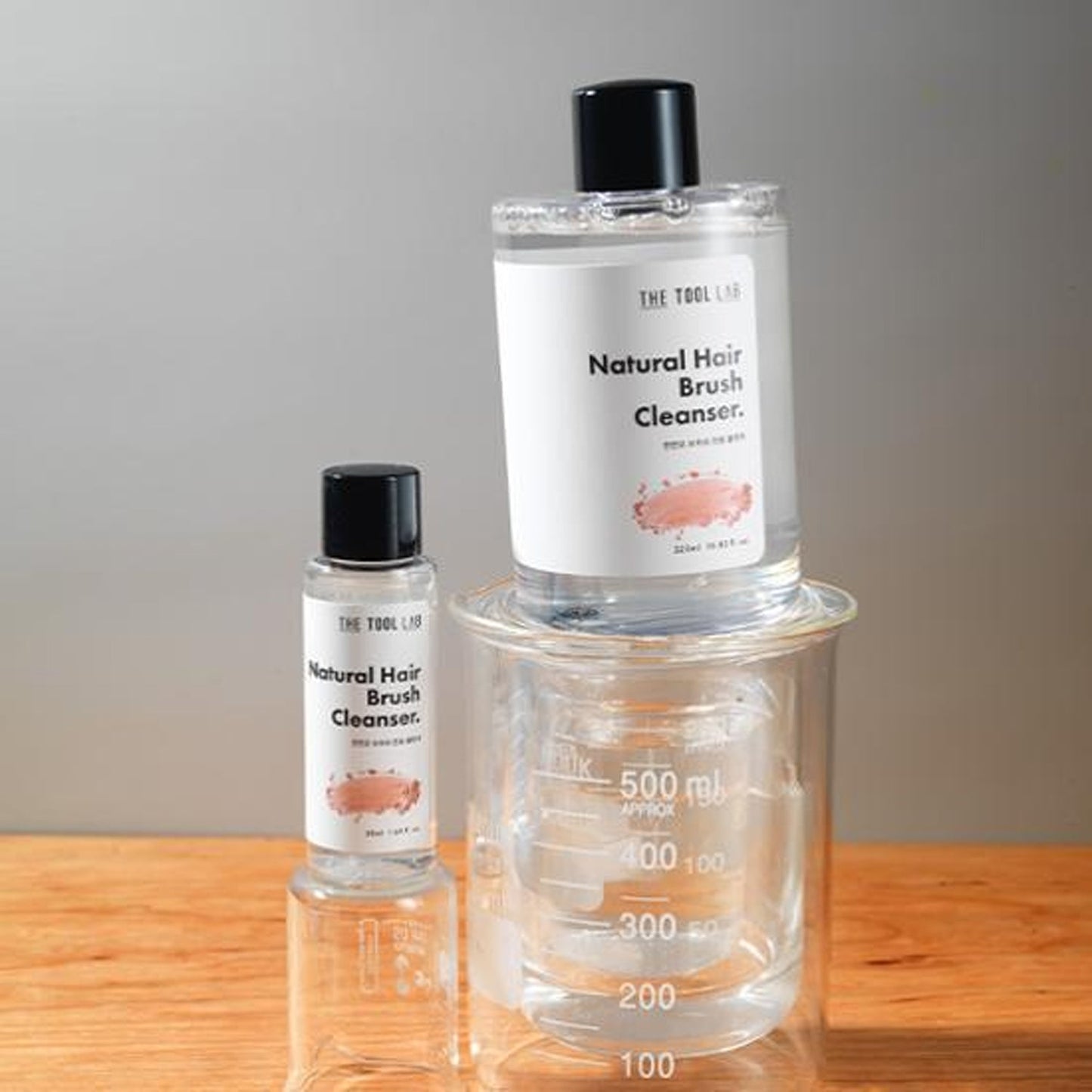 THE TOOL LAB Natural Hair Brush Cleanser – Makeup Brush Cleaning Solution (50ml / 320ml)