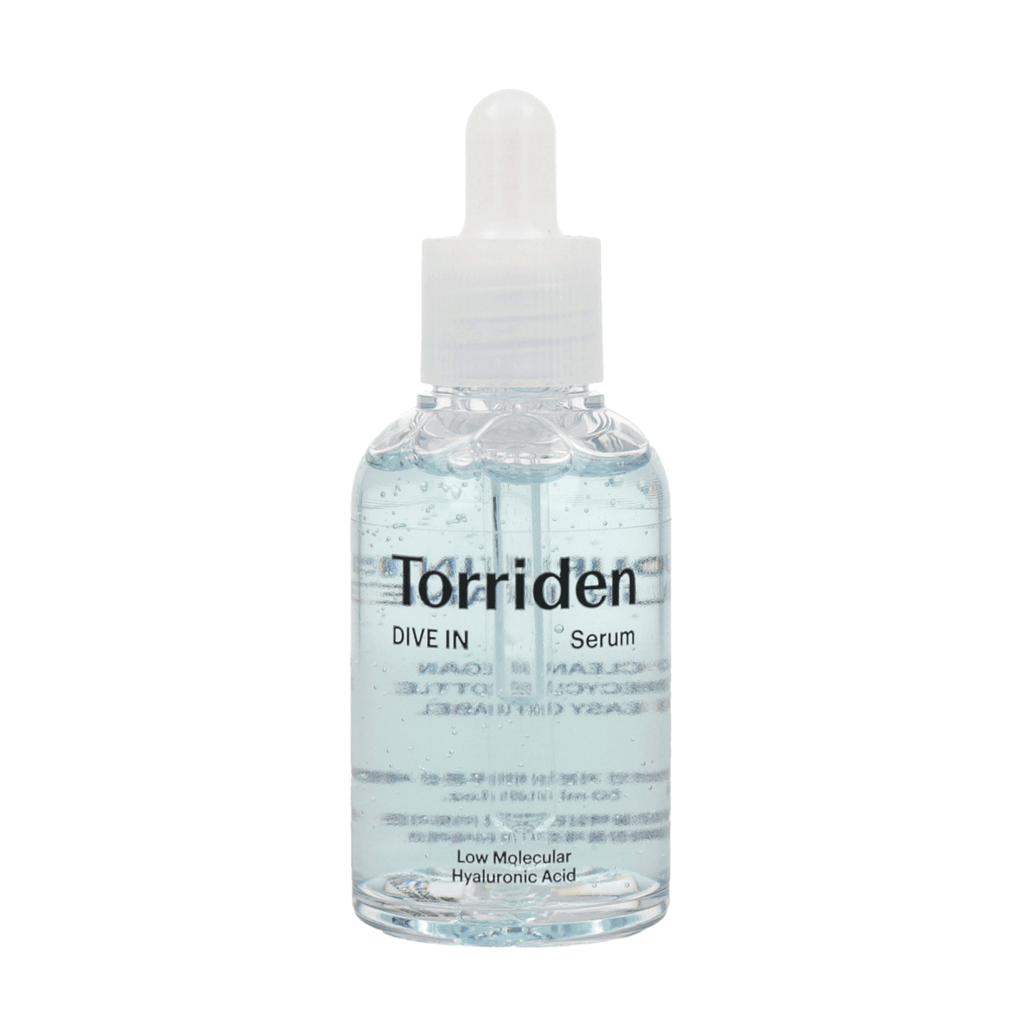 Torriden *renew* Dive-In Low Molecule Hyaluronic Acid Serum 50ml - eatures a lightweight, non-greasy texture that absorbs quickly into the skin.