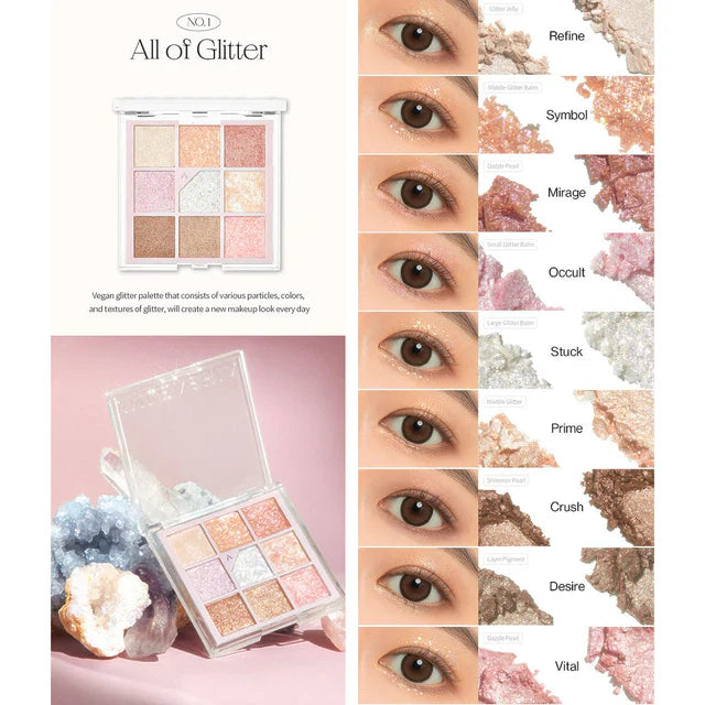 Unleashia Glitterpedia Eye Palette 6.6g 7 color