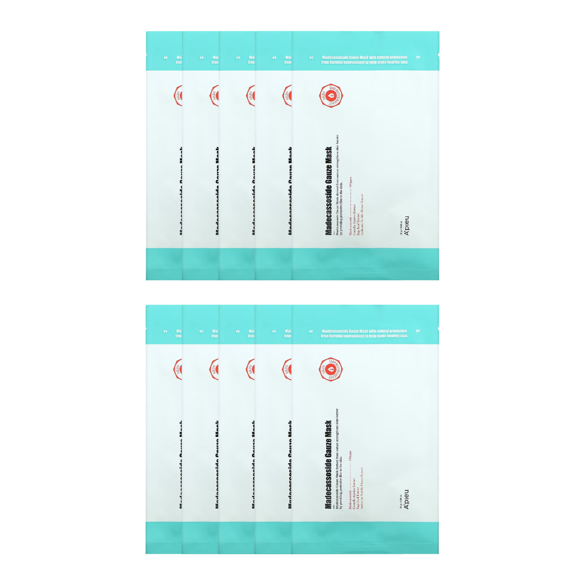 A'PIEU Madecassoside Gauze Mask 25g (5ea/10ea) - KLO