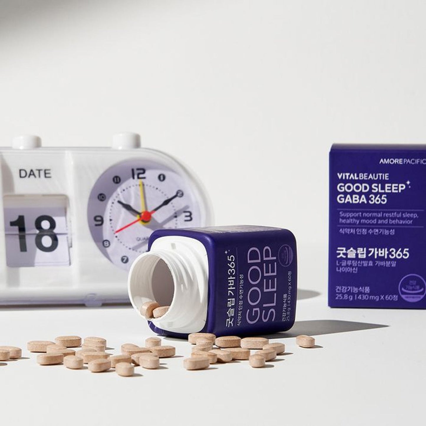 VITALBEAUTIE GABA 365 – Daily Nighttime Wellness Supplement (30 Days)
