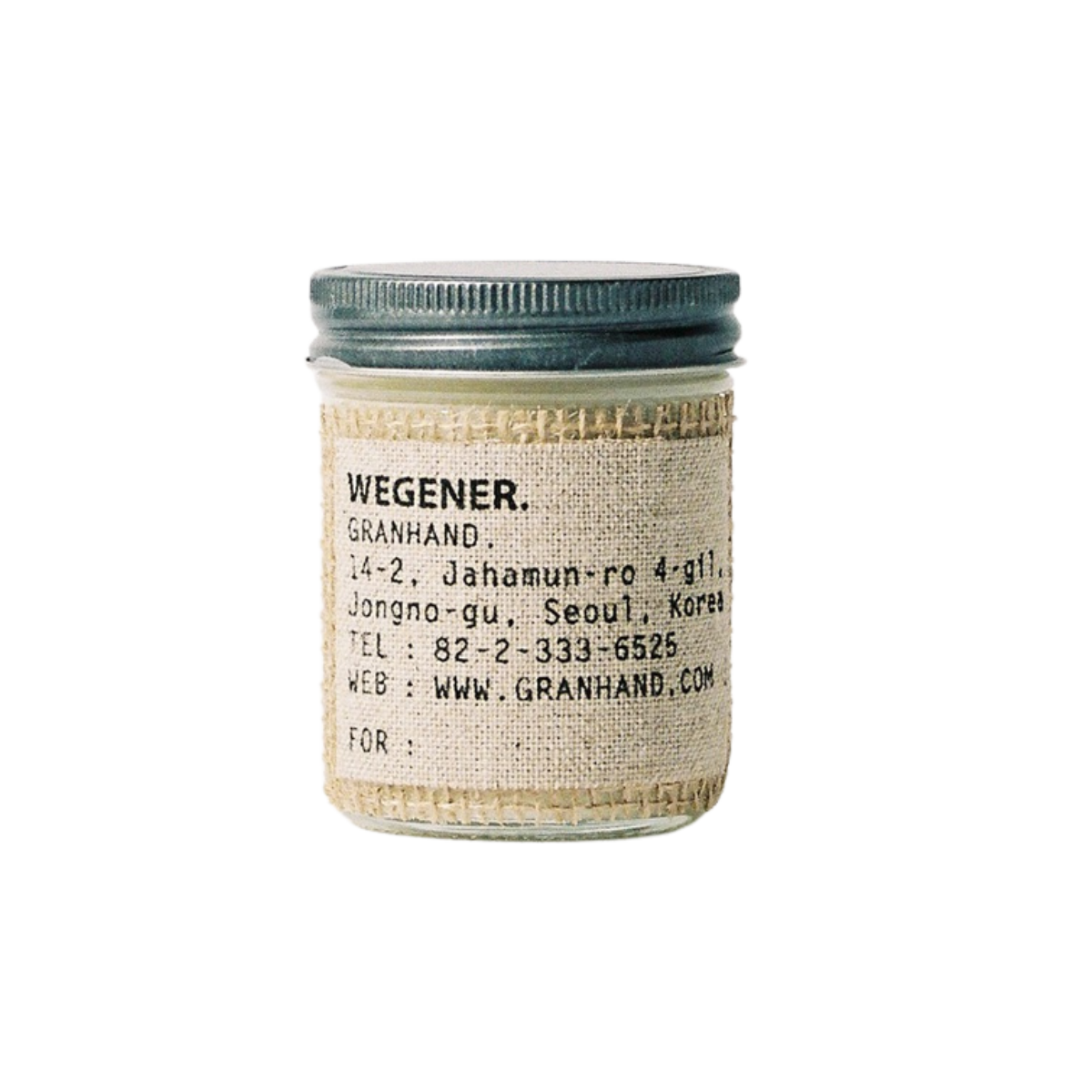 (Matt) GRANHAND. Candle 200g - KLO