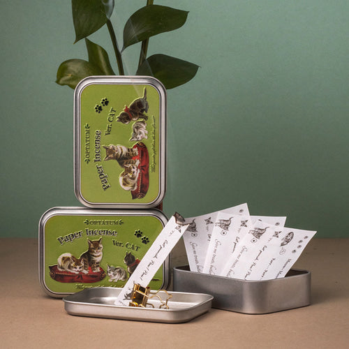 OPTATUM Cat Paper Incense & Catnip Toy Gift Set