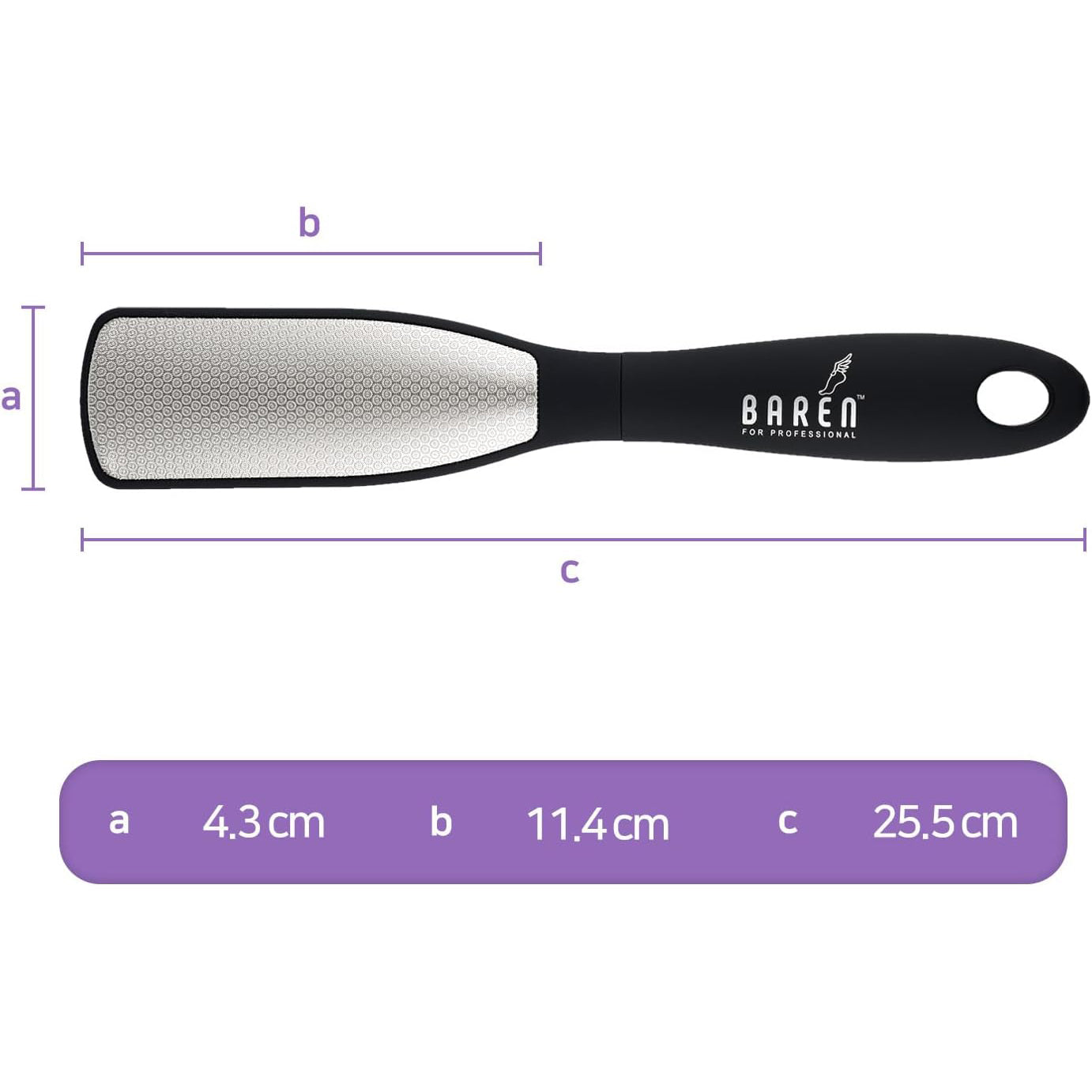 baren Magic Stainless Foot File 2way type 109g 1ea